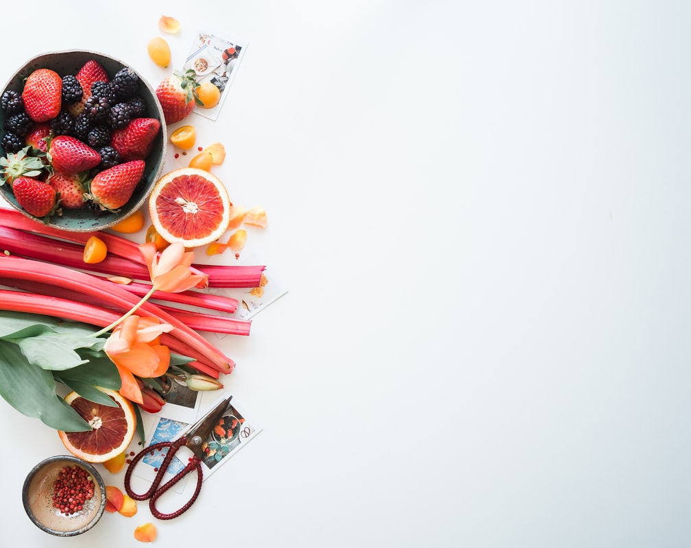 Colorful vegetables and fruits